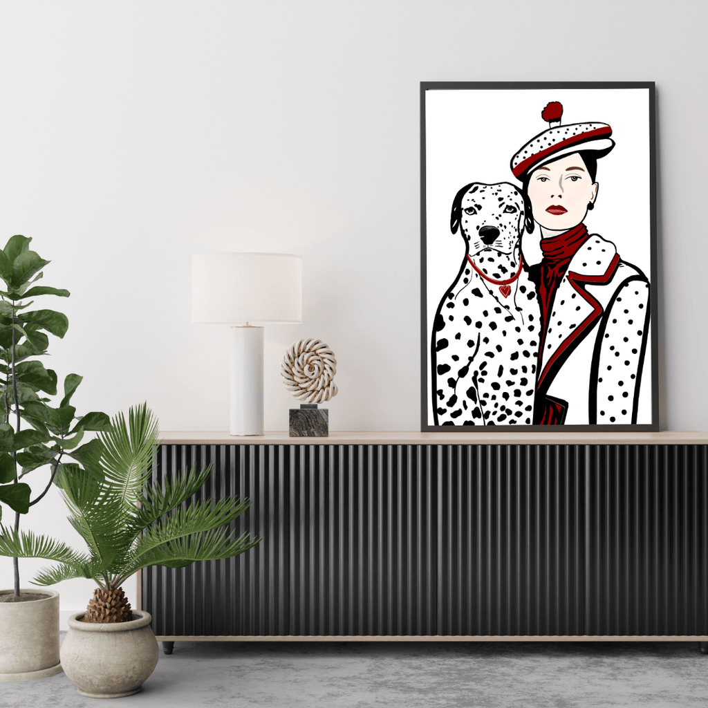 Bailey Made Art Co Spot Check Art Print B&W Art