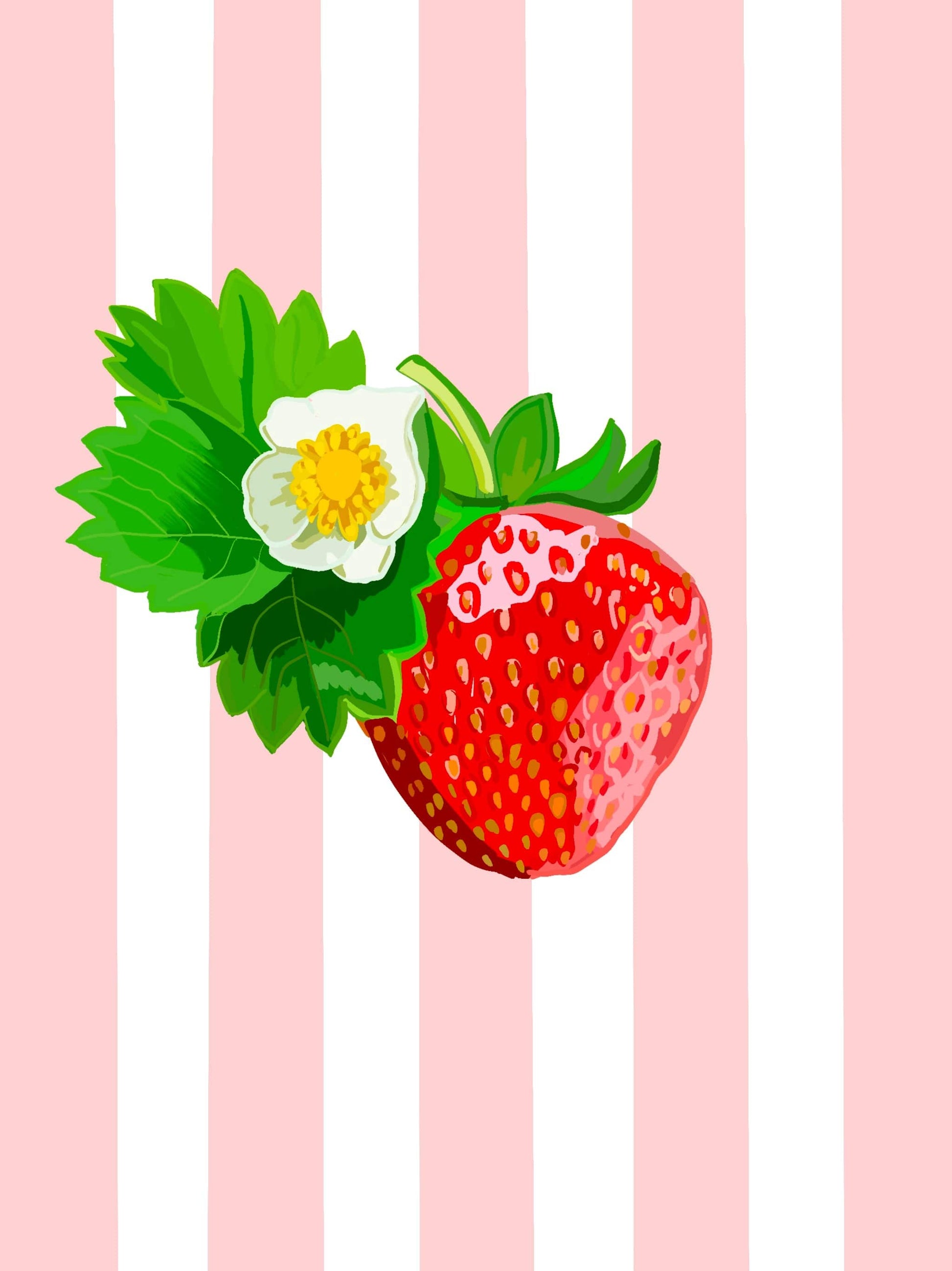 Bailey Made Art Co Strawberry Art Print Art