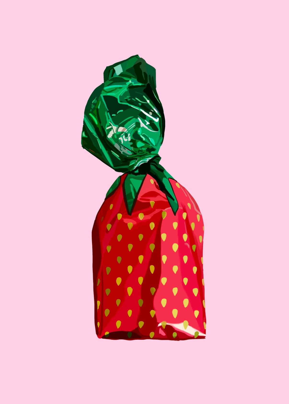 Bailey Made Art Co Strawberry Candy Print Art