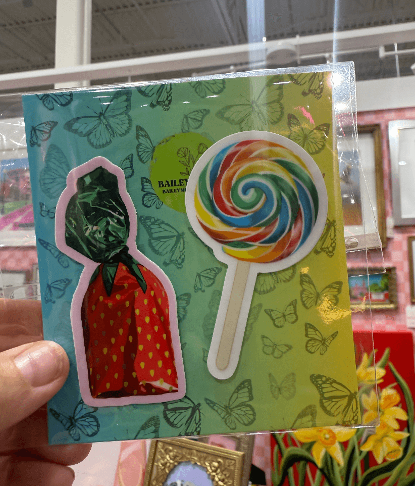 Bailey Made Art Co Strawberry Candy Vinyl Sticker Sticker
