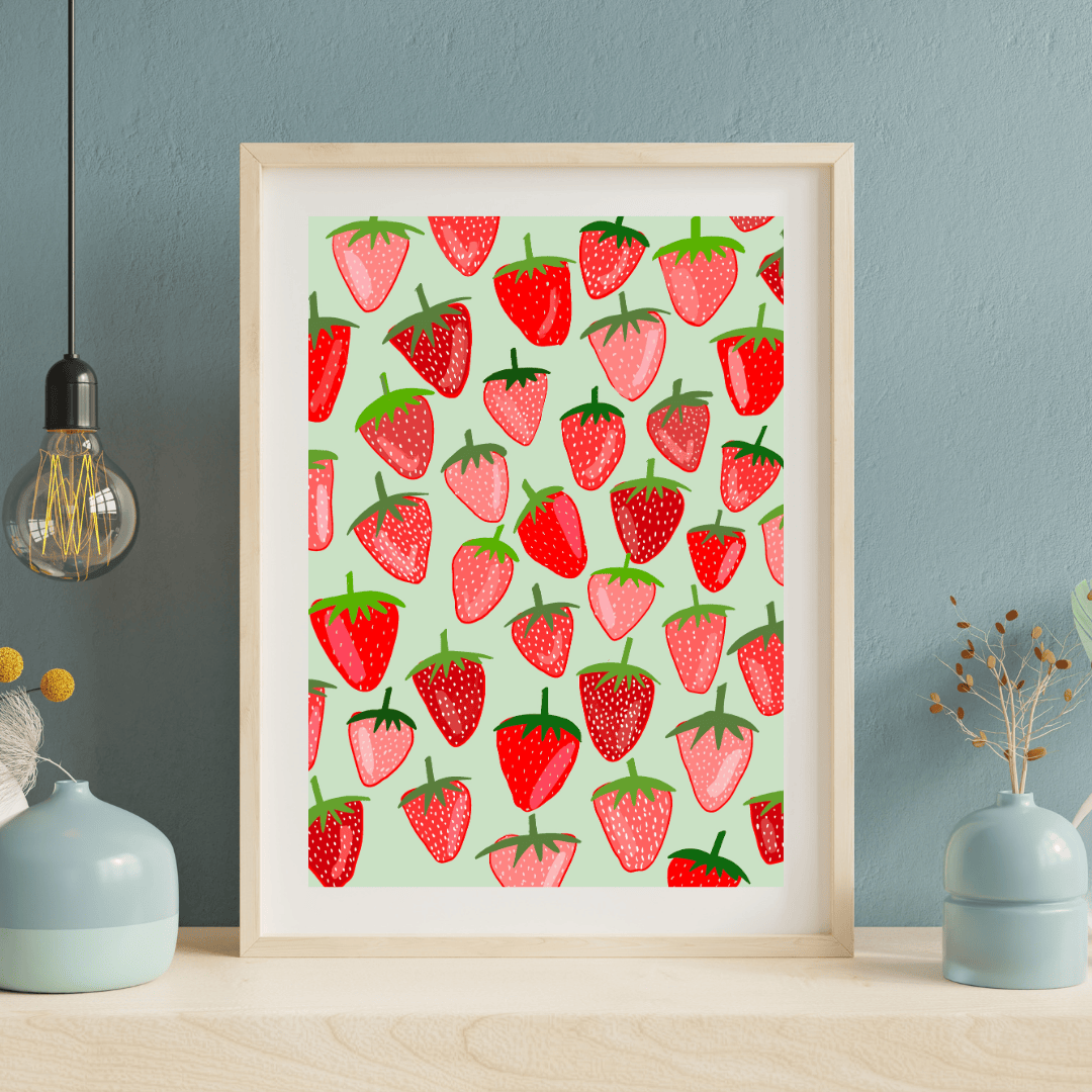 Bailey Made Art Co Strawberry Season Art Print Art