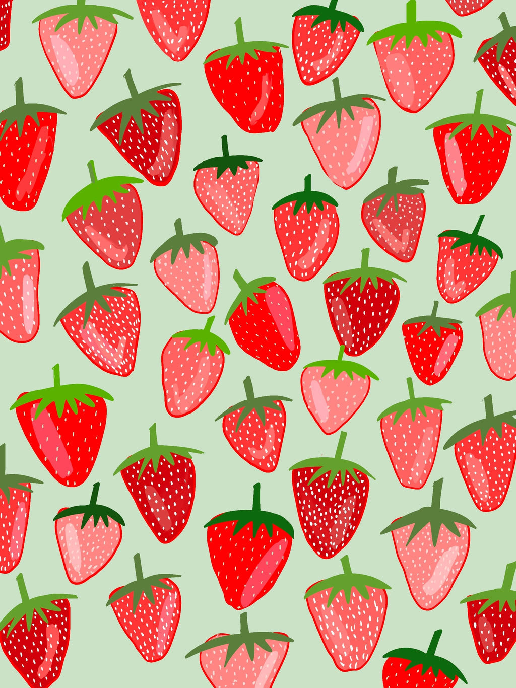 Bailey Made Art Co Strawberry Season Art Print Art