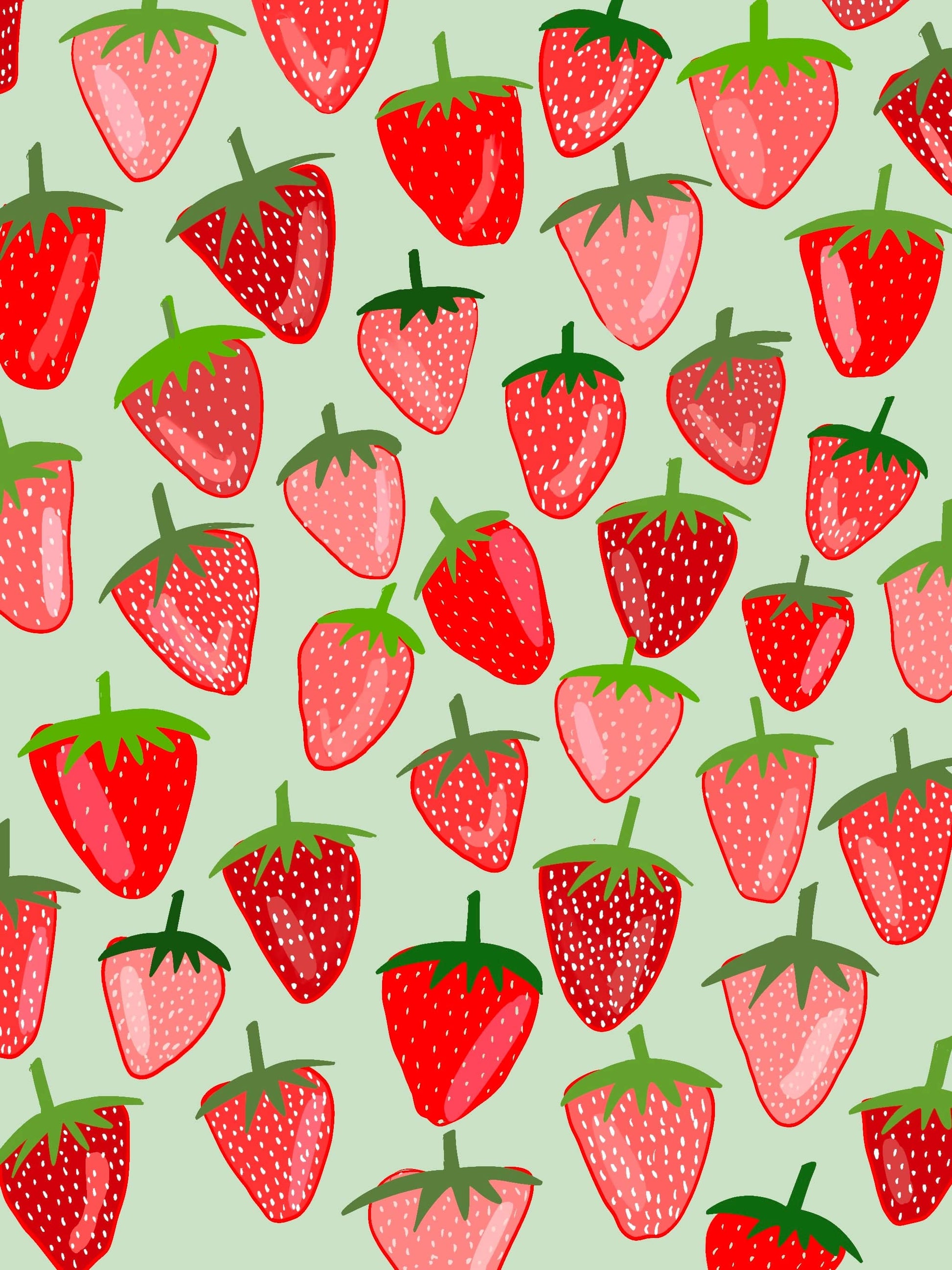 Bailey Made Art Co Strawberry Season Art Print Art