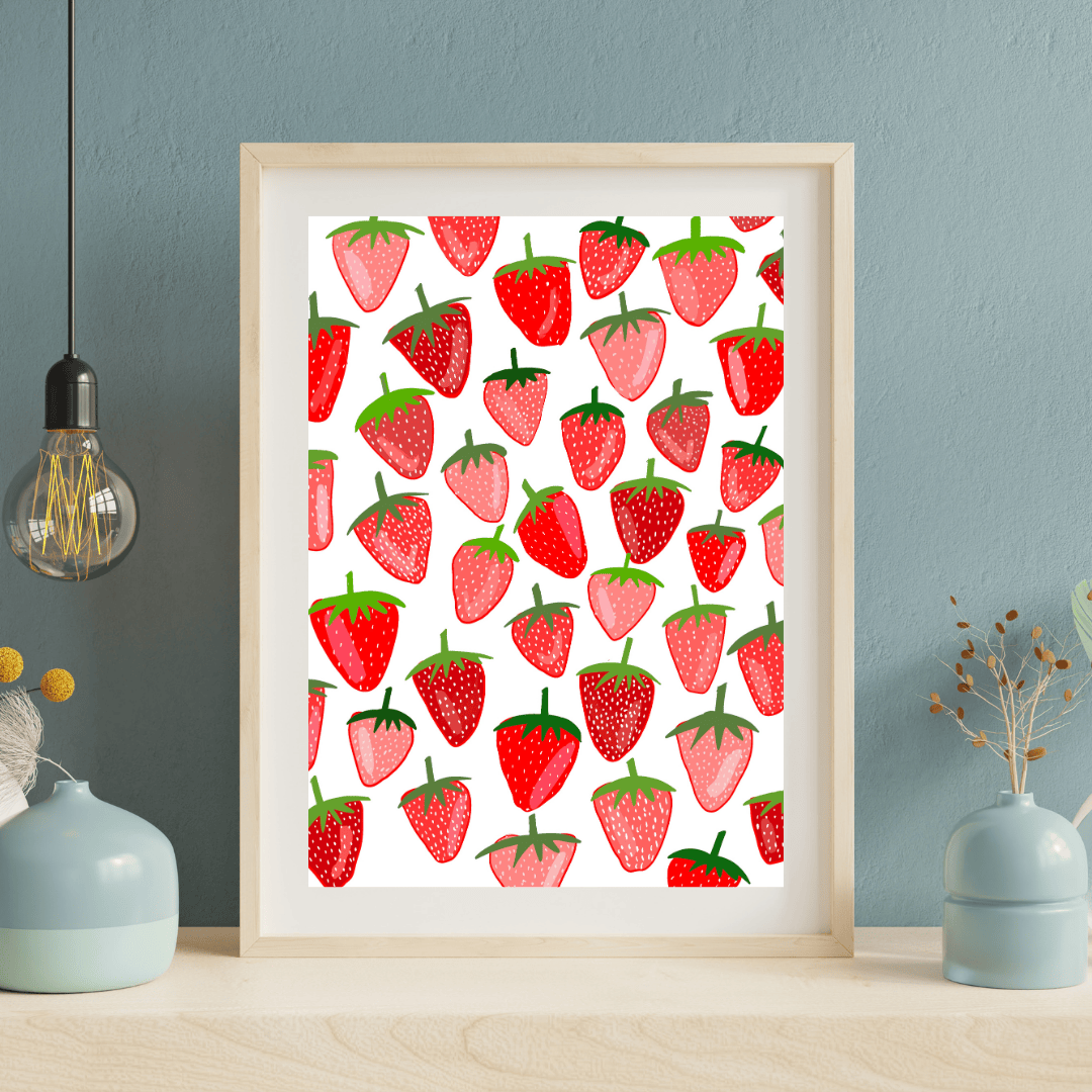 Bailey Made Art Co Strawberry Season Art Print Art