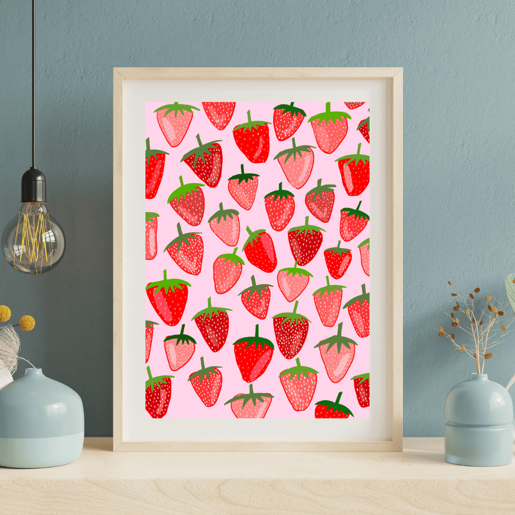 Bailey Made Art Co Strawberry Season Art Print Art