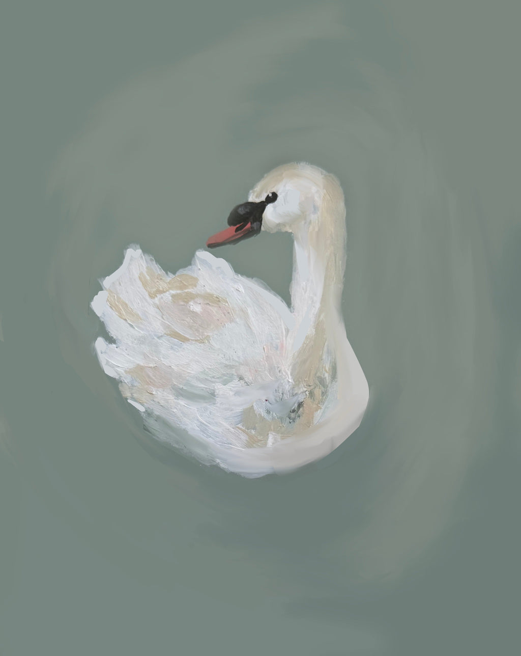 Bailey Made Art Co Swan Serenity Art