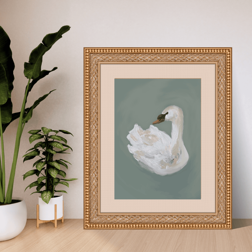 Bailey Made Art Co Swan Serenity Art