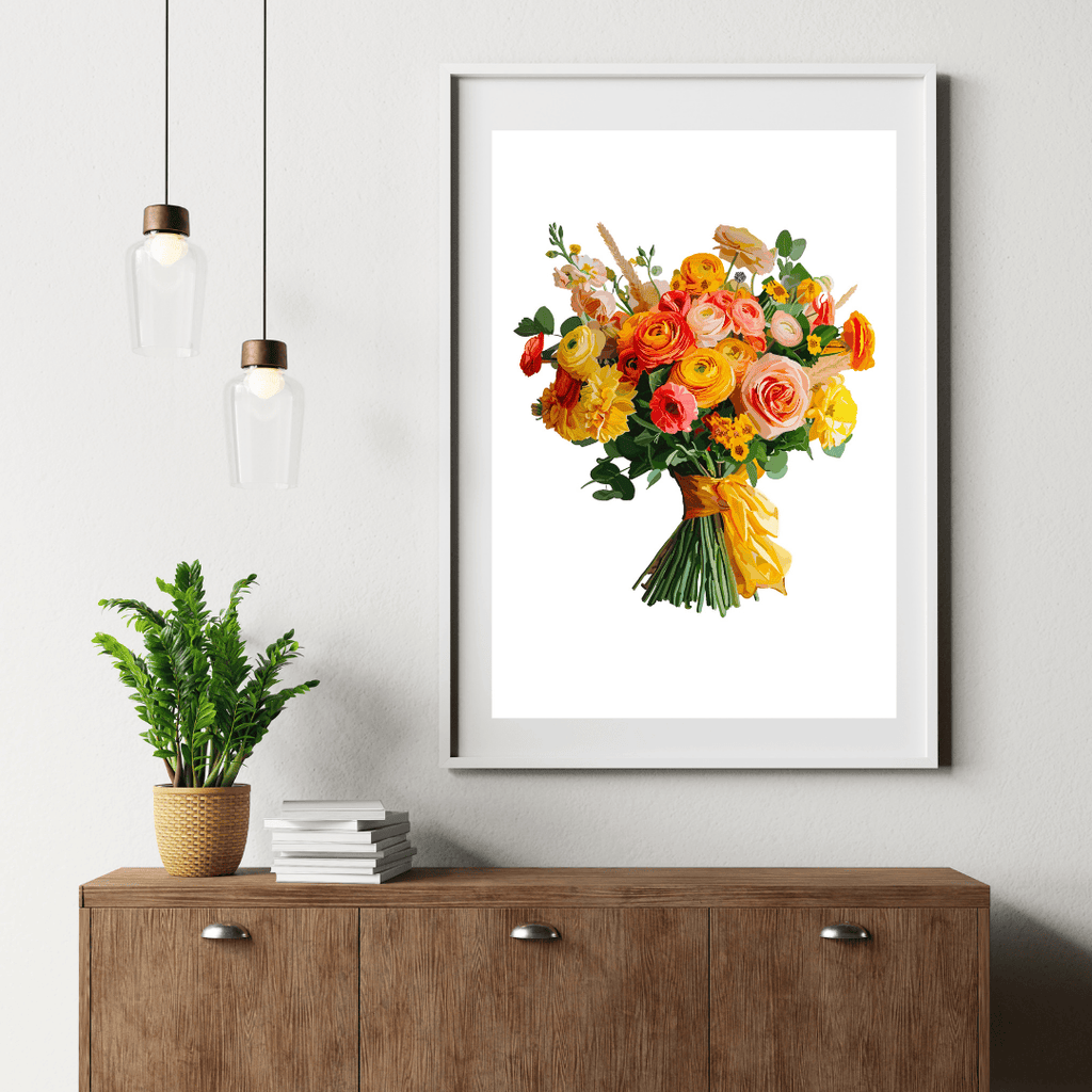 Bailey Made Art Co Sweet Caroline Bouquet Art Print Art