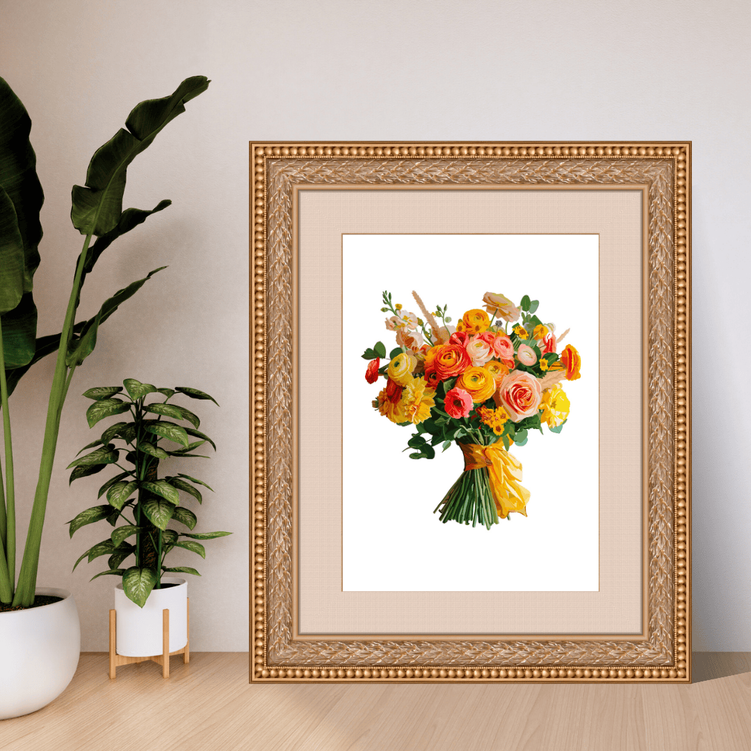 Bailey Made Art Co Sweet Caroline Bouquet Art Print Art