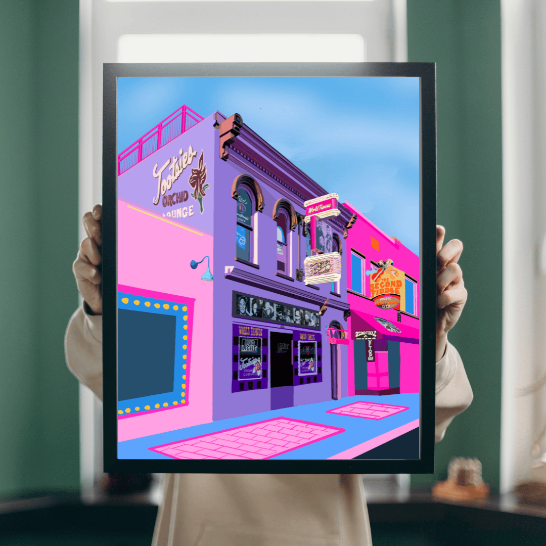Bailey Made Art Co Tootsies Lounge- Nashville Landmark Art