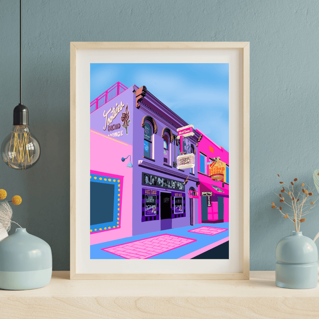 Bailey Made Art Co Tootsies Lounge- Nashville Landmark Art