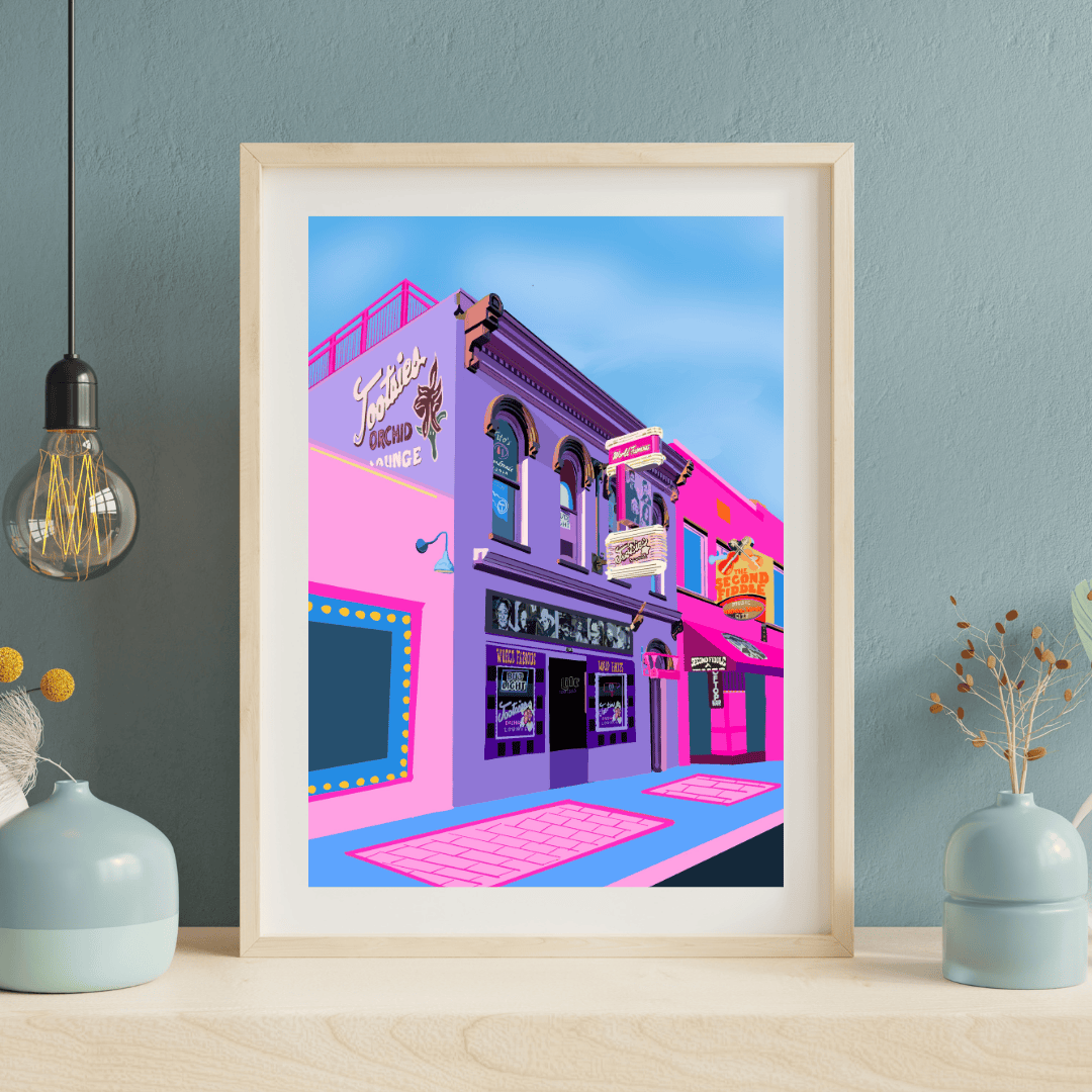 Bailey Made Art Co Tootsies Lounge- Nashville Landmark Art