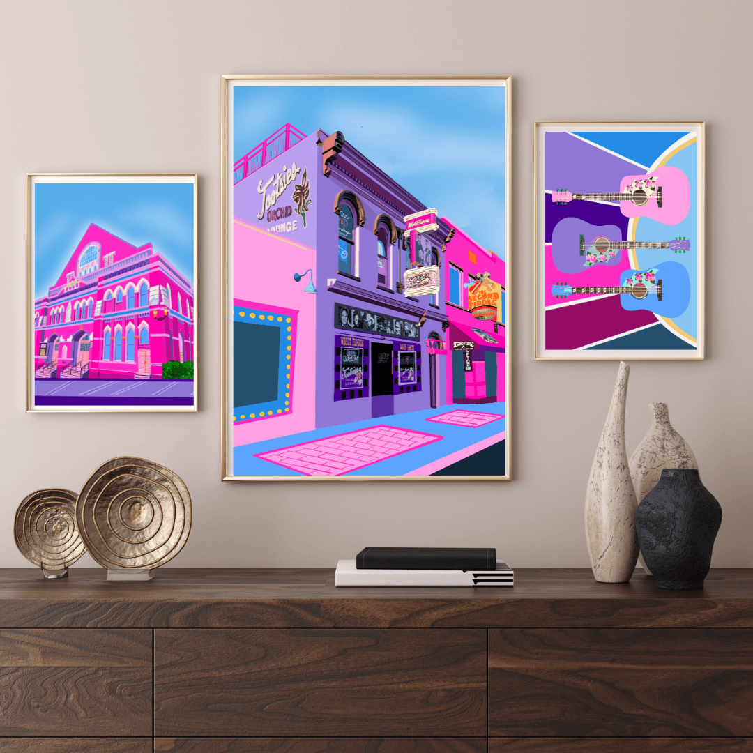 Bailey Made Art Co Tootsies Lounge- Nashville Landmark Art