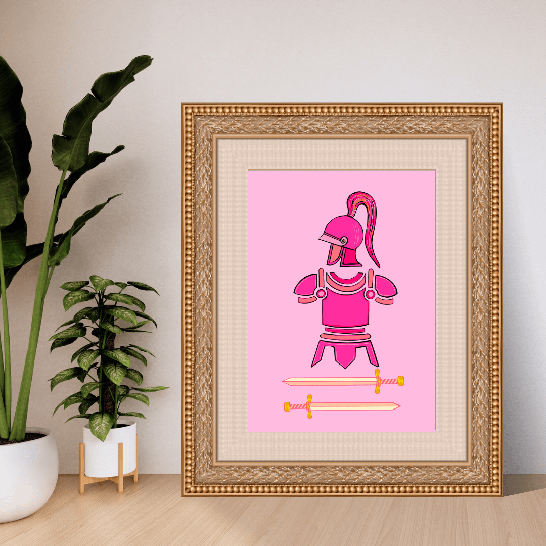 Bailey Made Art Co Trojan Girlie Pop Art Print Art