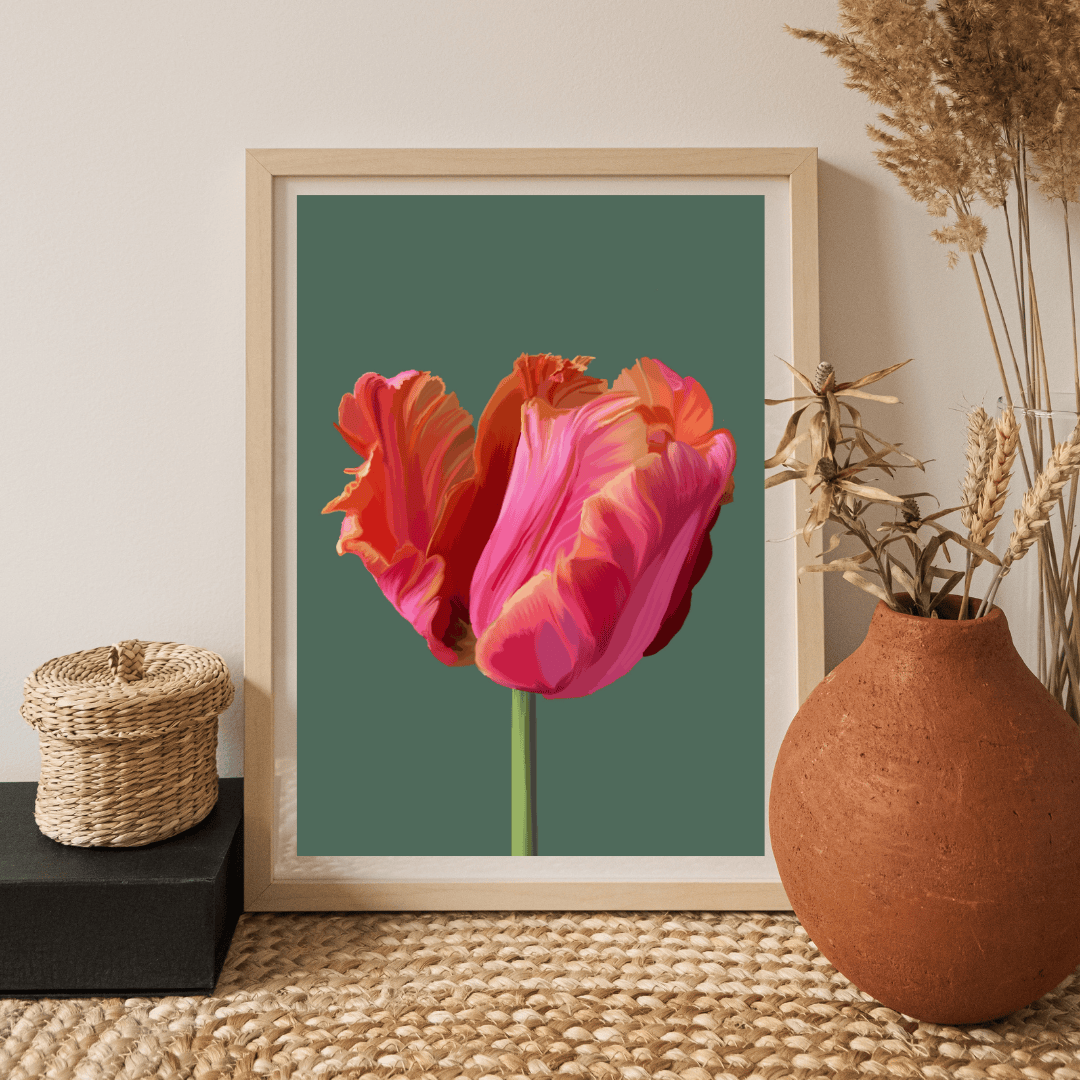 Bailey Made Art Co Tulip Art Print Art