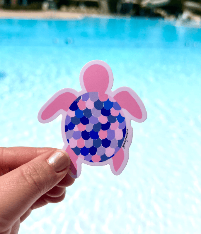 Bailey Made Art Co Turtle Vinyl Sticker Sticker