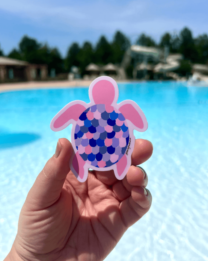 Bailey Made Art Co Turtle Vinyl Sticker Sticker
