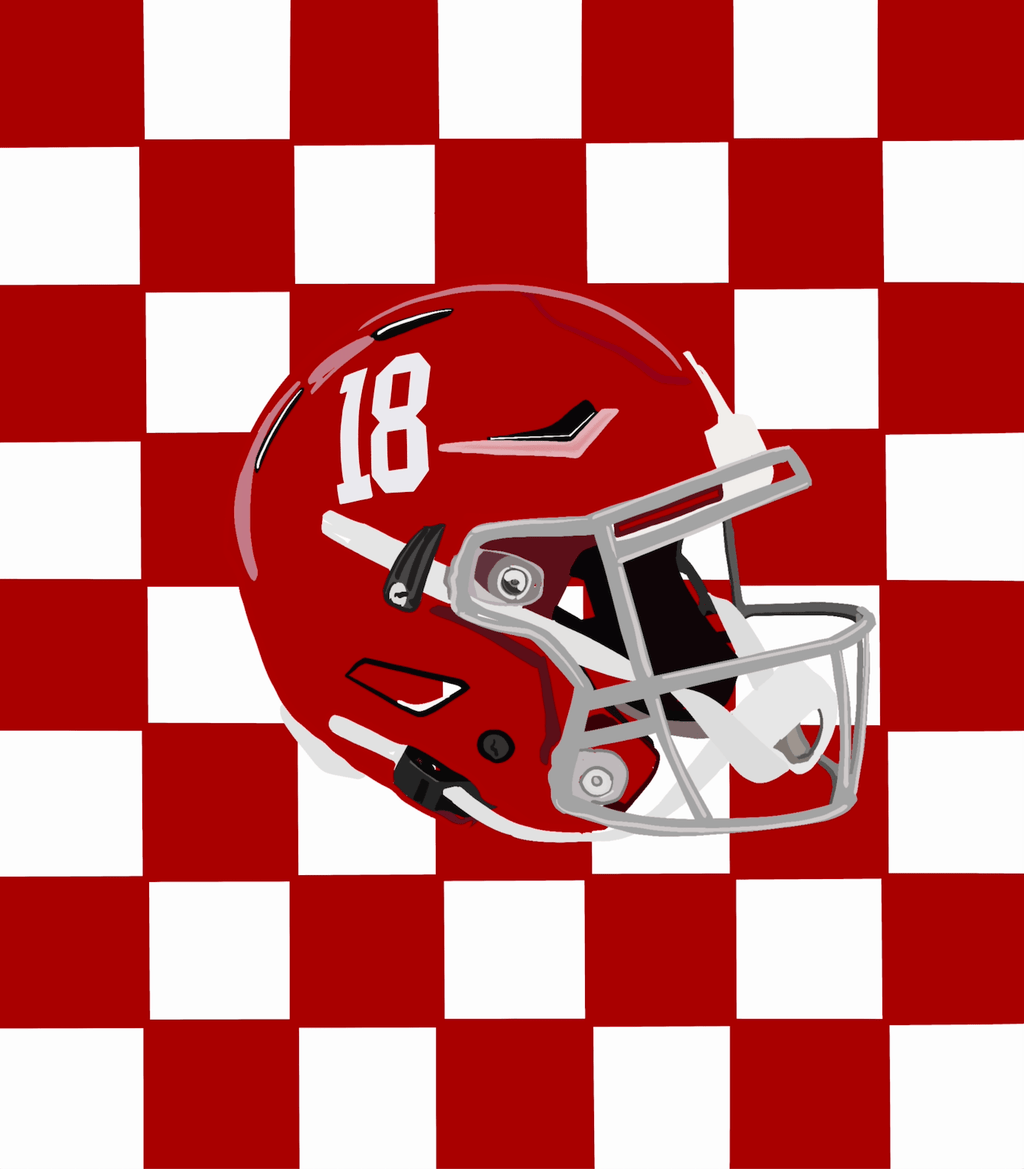 Bailey Made Art Co University of Alabama Helmet Officially Licensed Print Art