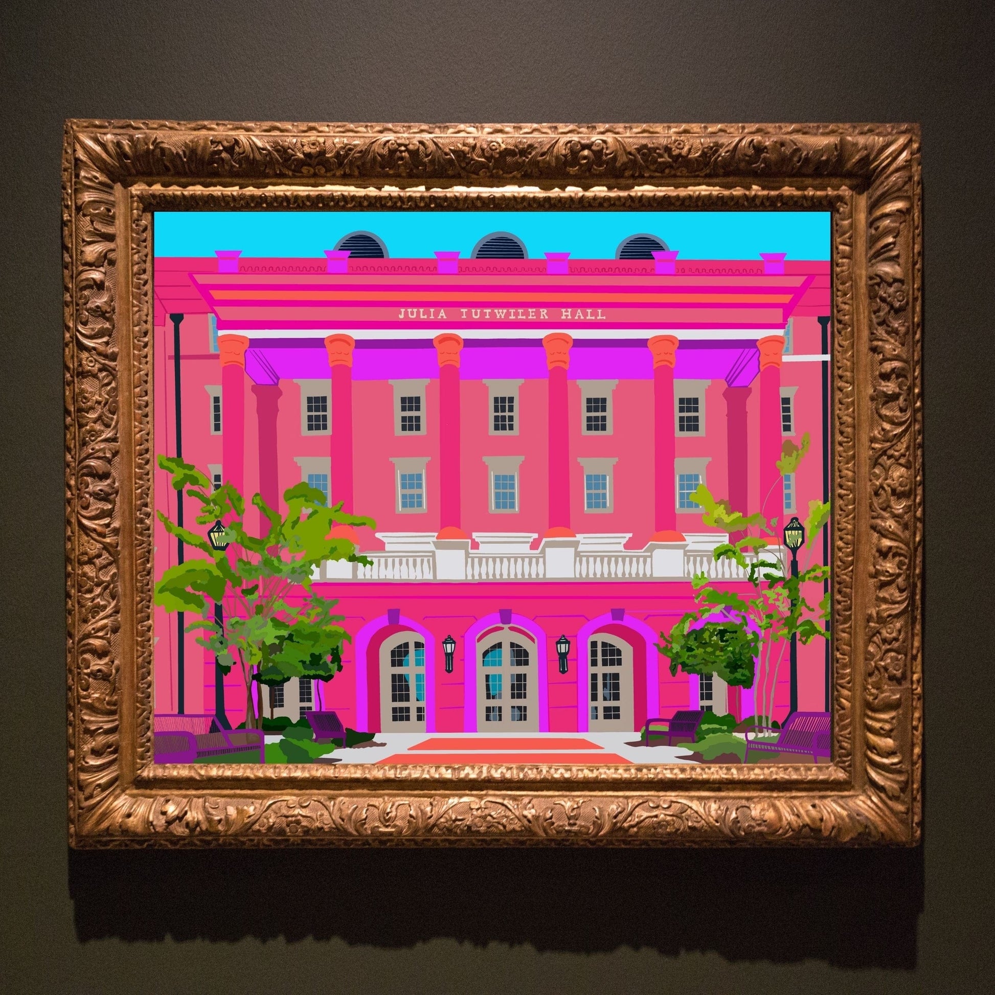 Bailey Made Art Co University of Alabama Julia Tutwiler Housing Officially Licensed Art