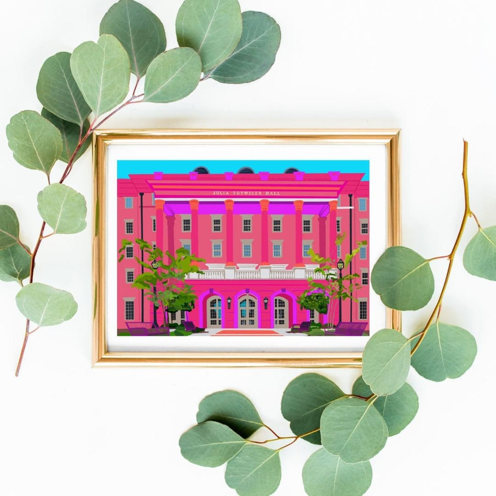 Bailey Made Art Co University of Alabama Julia Tutwiler Housing Officially Licensed Art