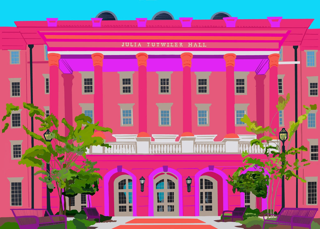 Bailey Made Art Co University of Alabama Julia Tutwiler Housing Officially Licensed Art