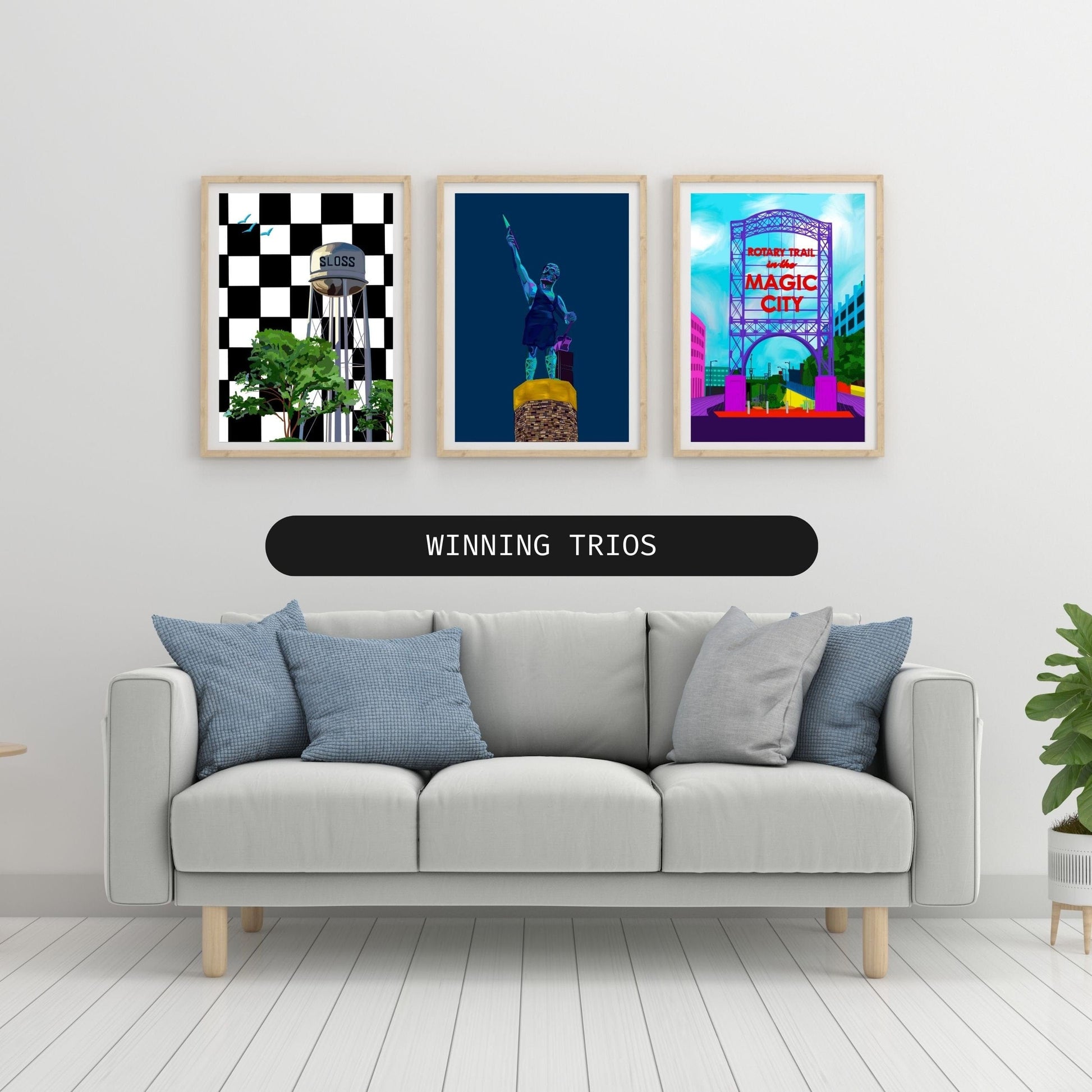 Bailey Made Art Co Vulcan Art Print- Blue Velvet Vulcan- Officially Licensed Art