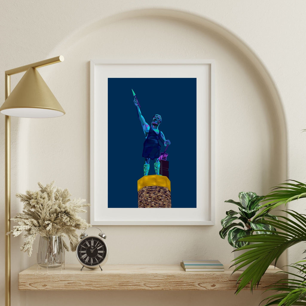 Bailey Made Art Co Vulcan Art Print- Blue Velvet Vulcan- Officially Licensed Art