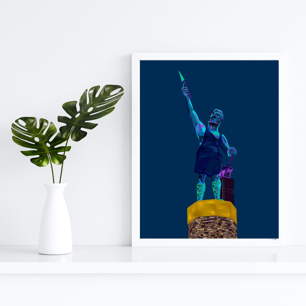 Bailey Made Art Co Vulcan Art Print- Blue Velvet Vulcan- Officially Licensed Art