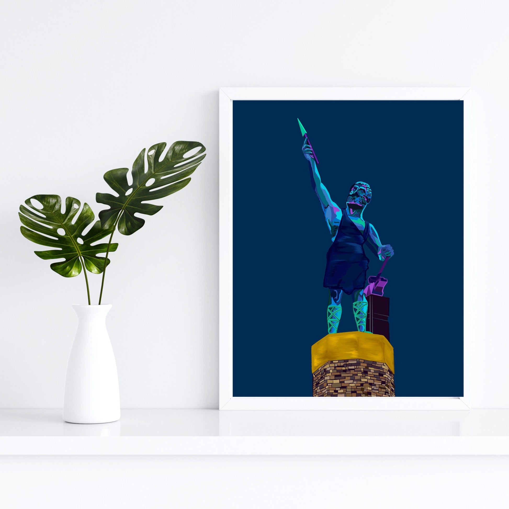 Bailey Made Art Co Vulcan Art Print- Blue Velvet Vulcan- Officially Licensed Art