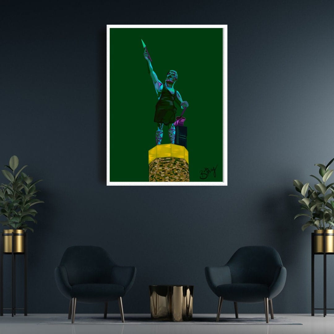 Bailey Made Art Co Vulcan Art Print- Emerald Green - Officially Licensed Art