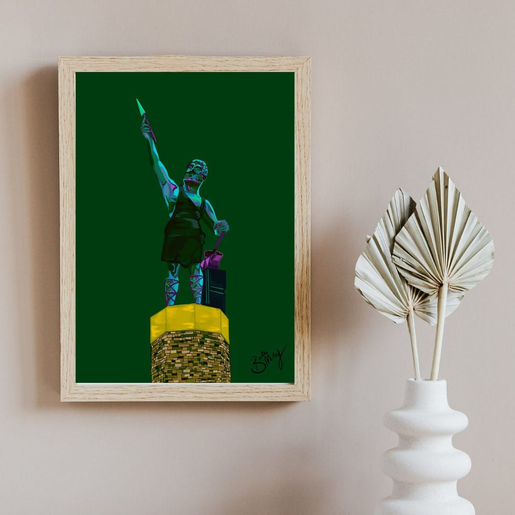 Bailey Made Art Co Vulcan Art Print- Emerald Green - Officially Licensed Art
