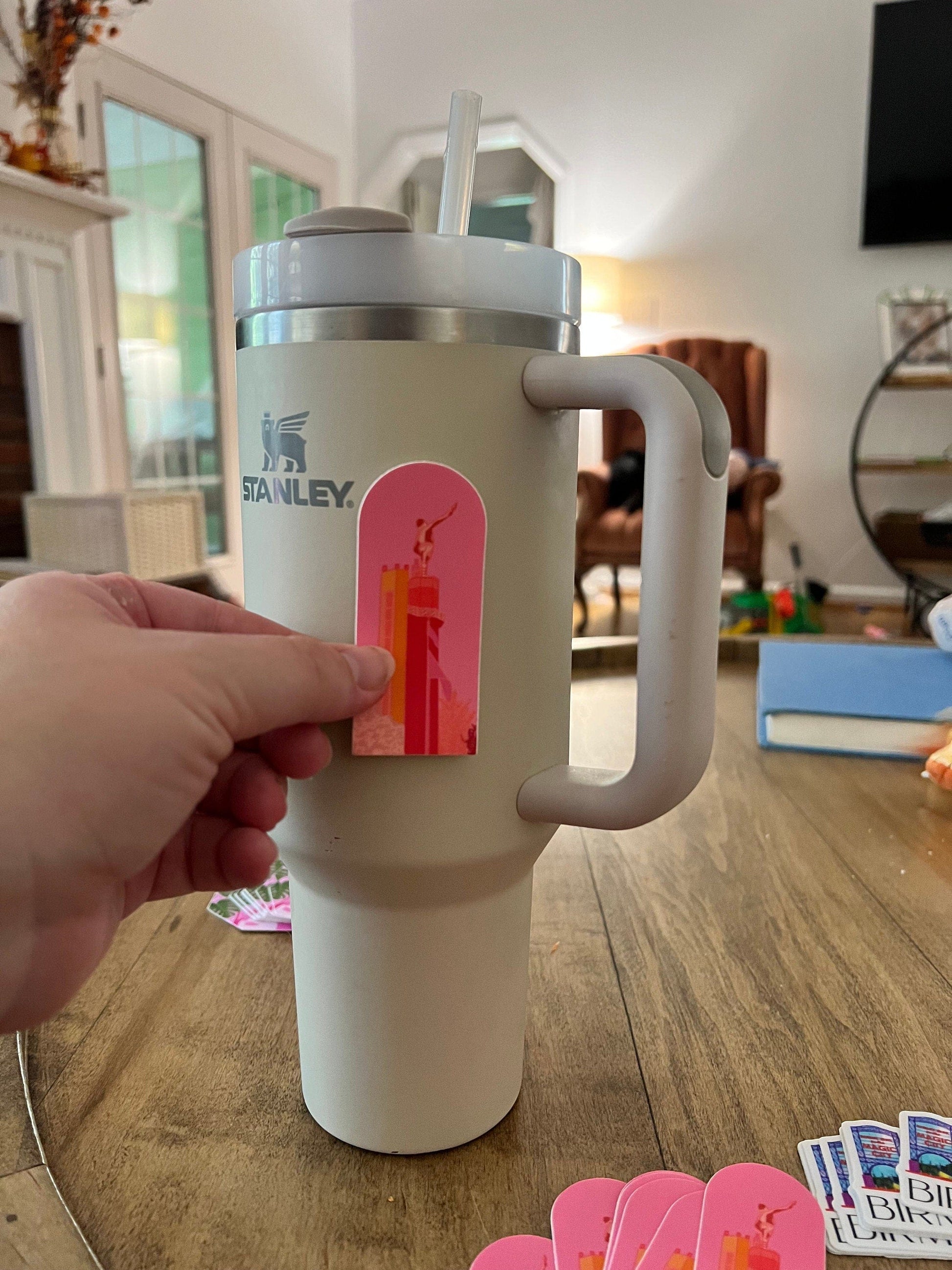 Bailey Made Art Co Vulcan Pink Sticker Sticker