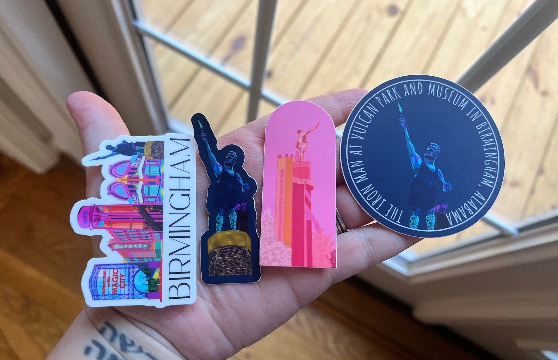 Bailey Made Art Co Vulcan Pink Sticker Sticker