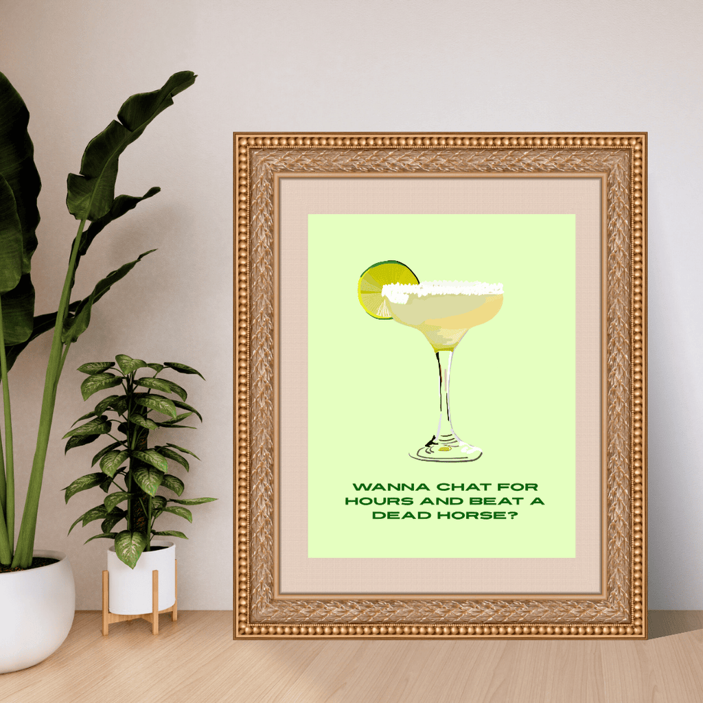 Bailey Made Art Co Wanna Chat? Art print Art