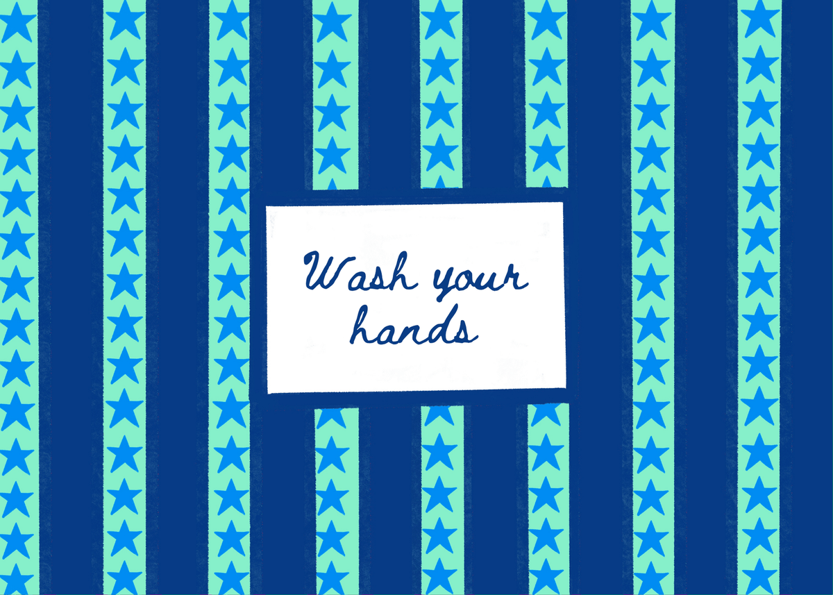 Bailey Made Art Co "Wash Your Hands" Art Print Art