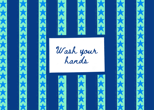 Bailey Made Art Co "Wash Your Hands" Art Print Art