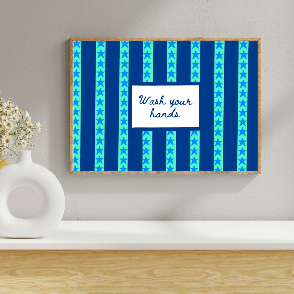 Bailey Made Art Co "Wash Your Hands" Art Print Art