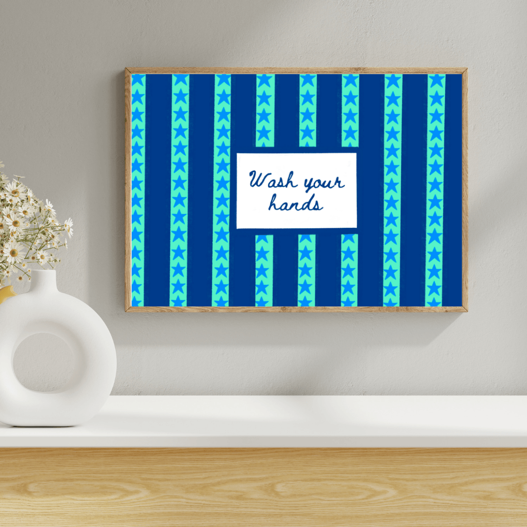 Bailey Made Art Co "Wash Your Hands" Art Print Art