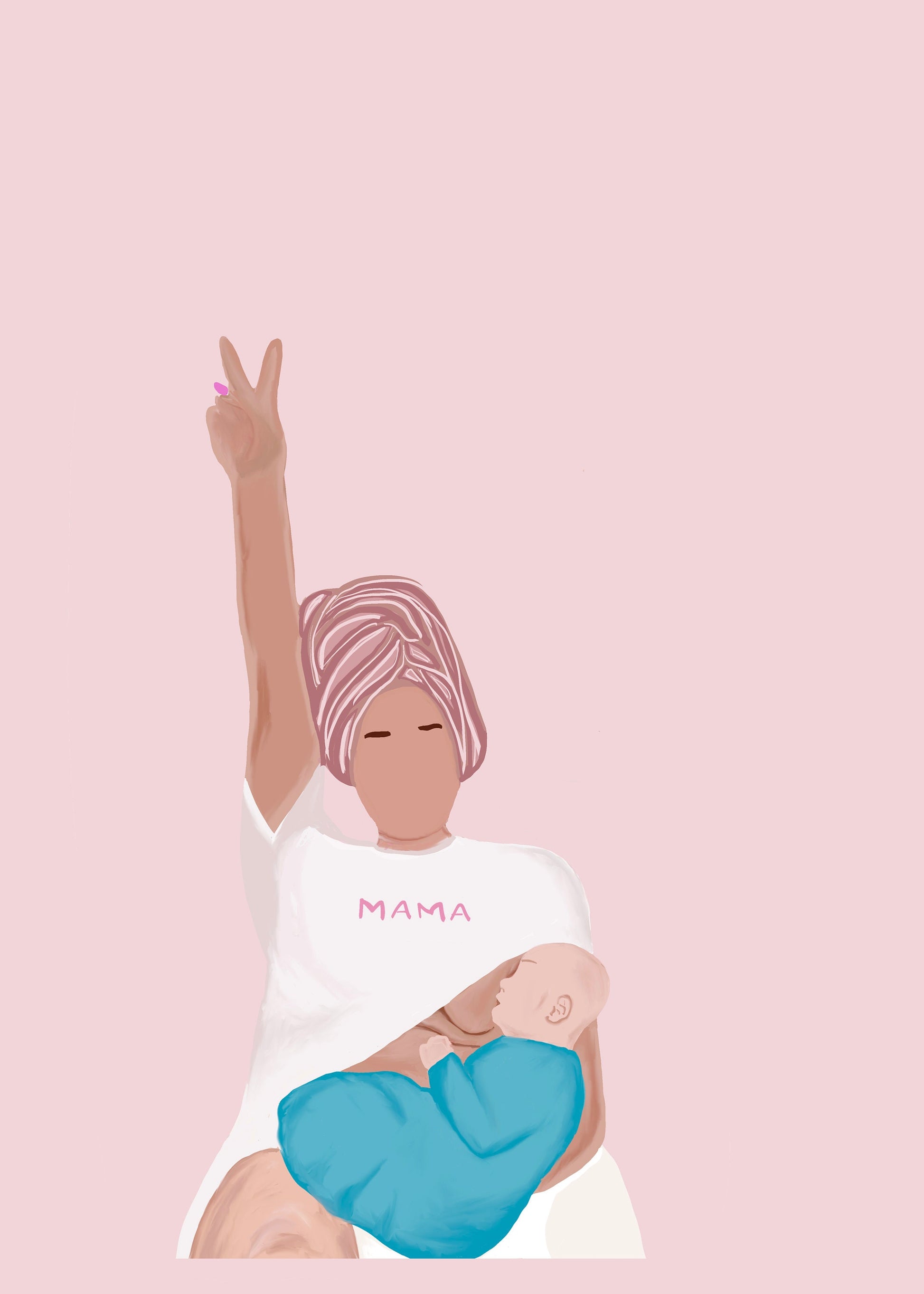 Mama's Breastfeeding Power Print