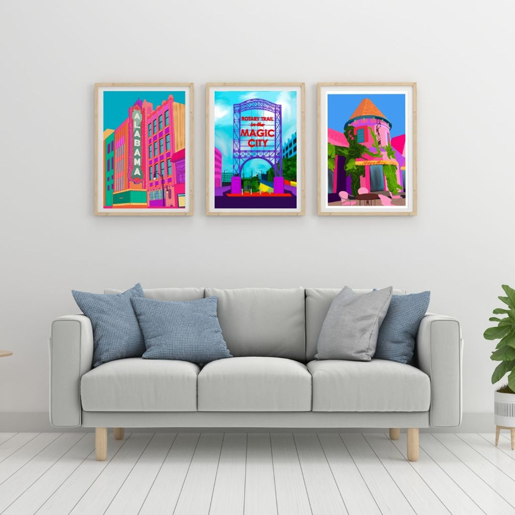 Alabama Theater Birmingham Art Print
