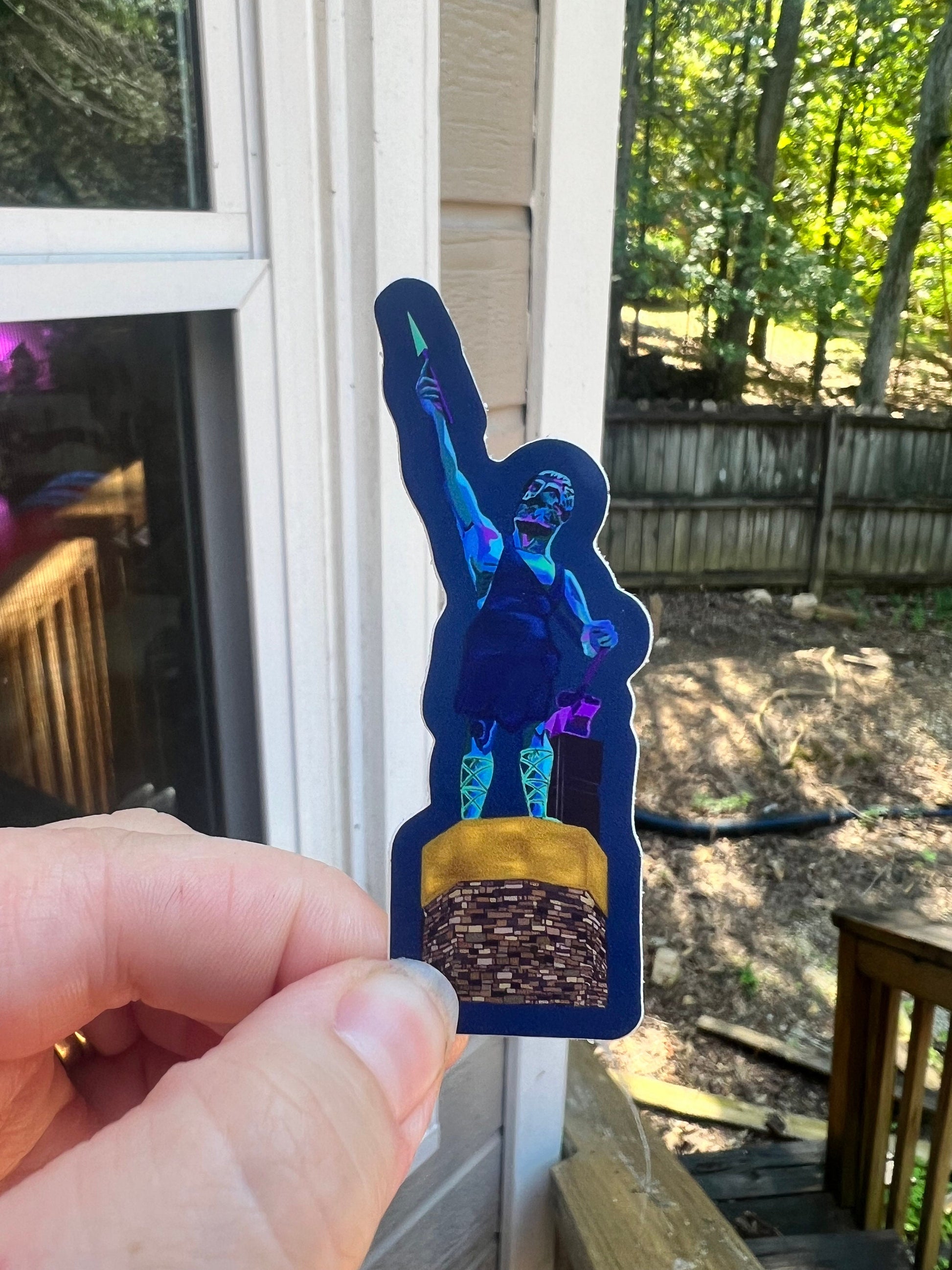 Blue Vulcan Sticker