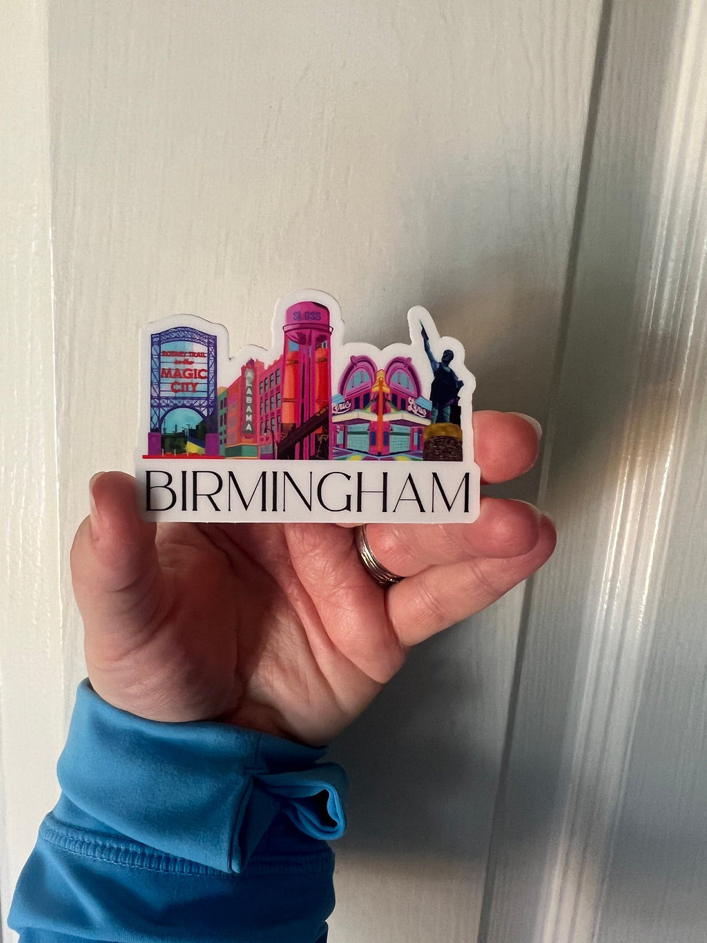 Birmingham Icons Sticker (White)