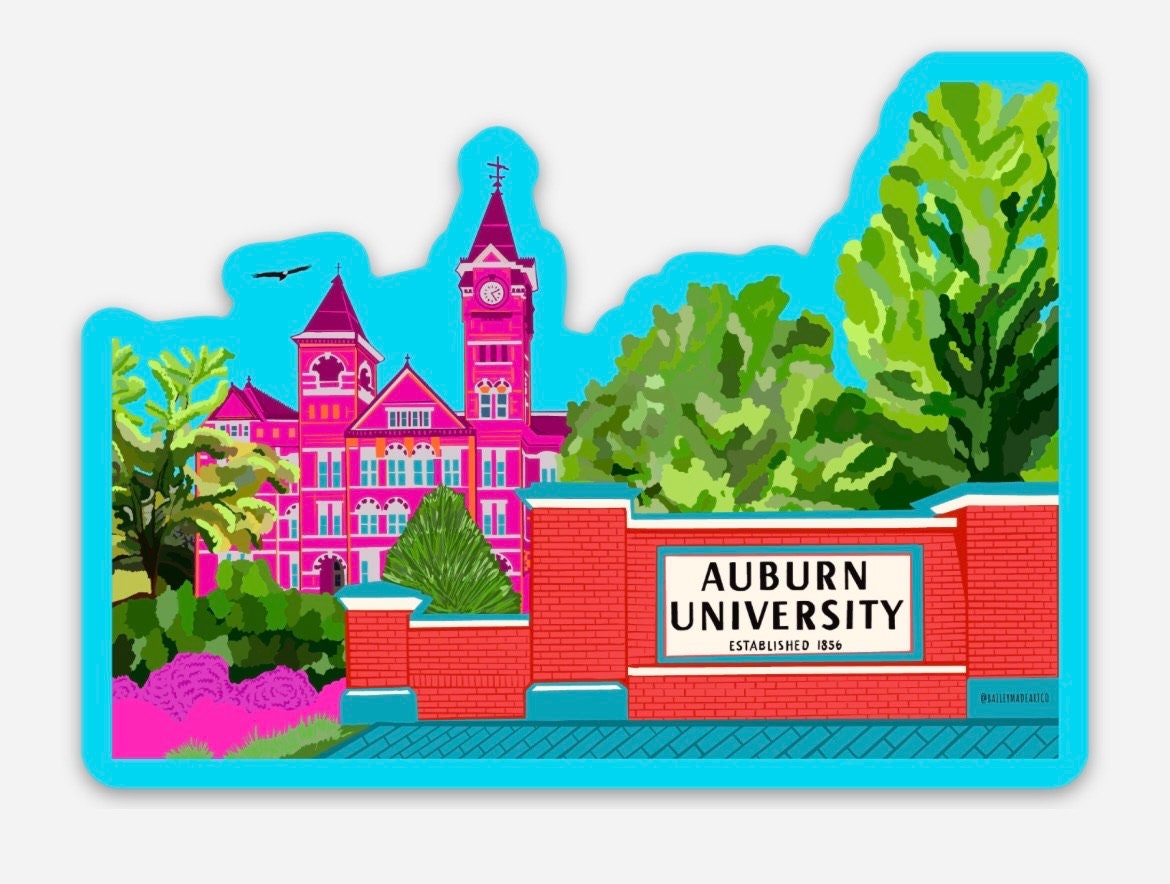 Auburn University Samford Hall Sticker