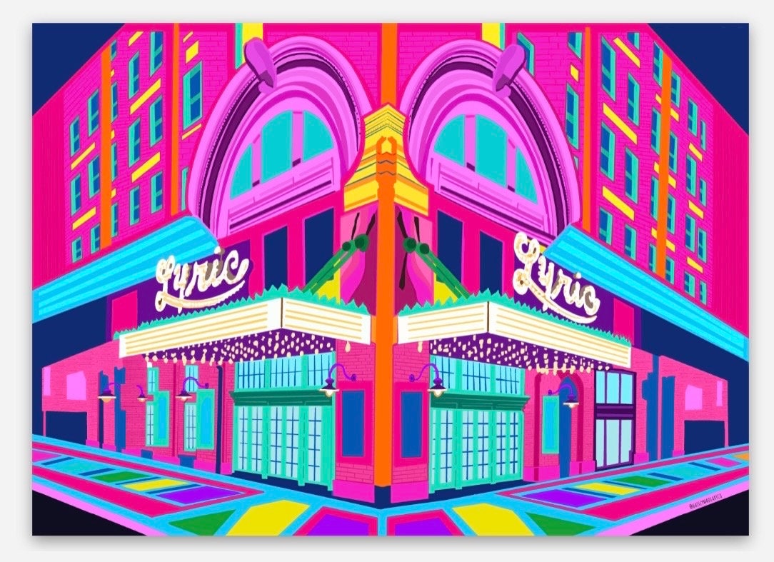 Lyric Theater Sticker