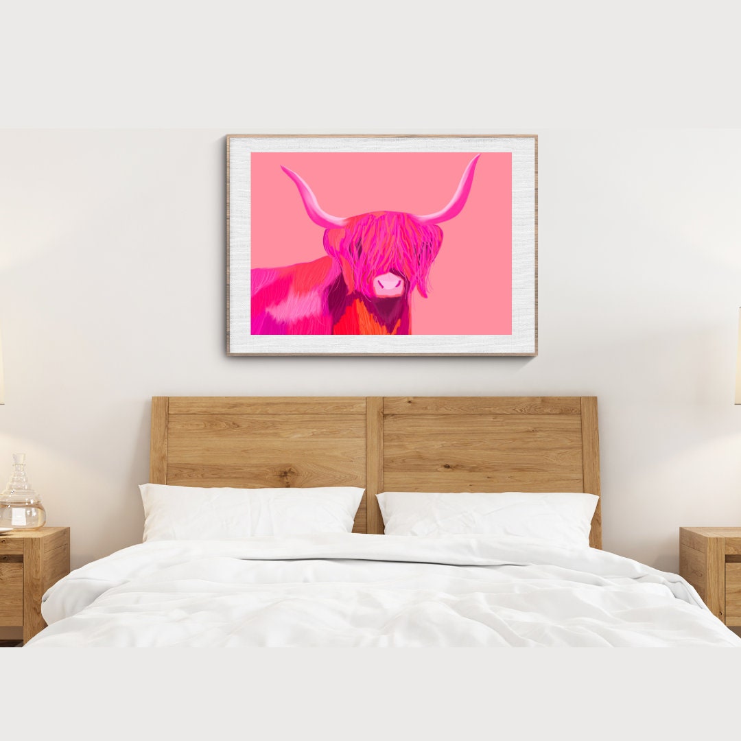 Highland Cow "Harry Heffer" Art Print