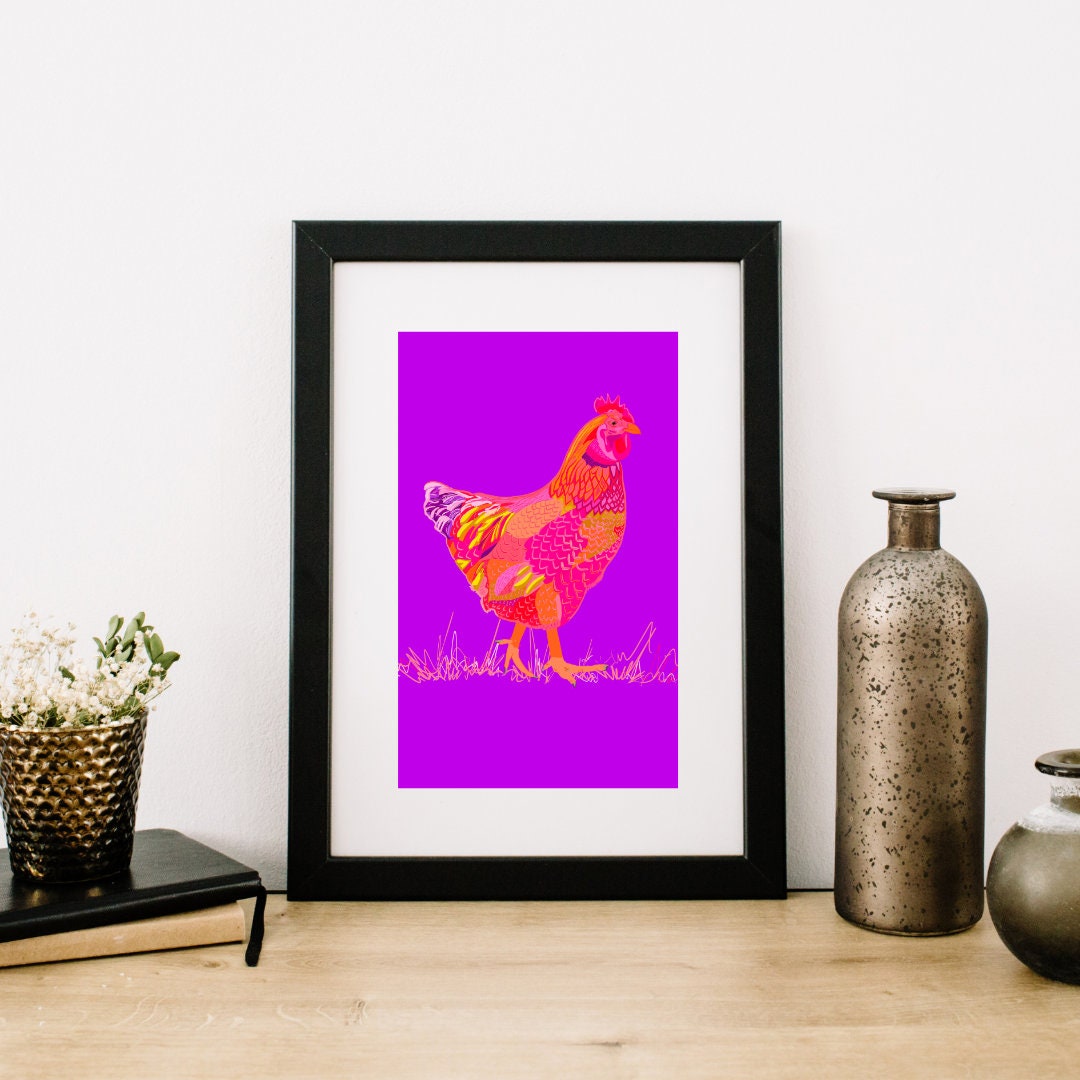 Rita Chickita Chicken Art Print