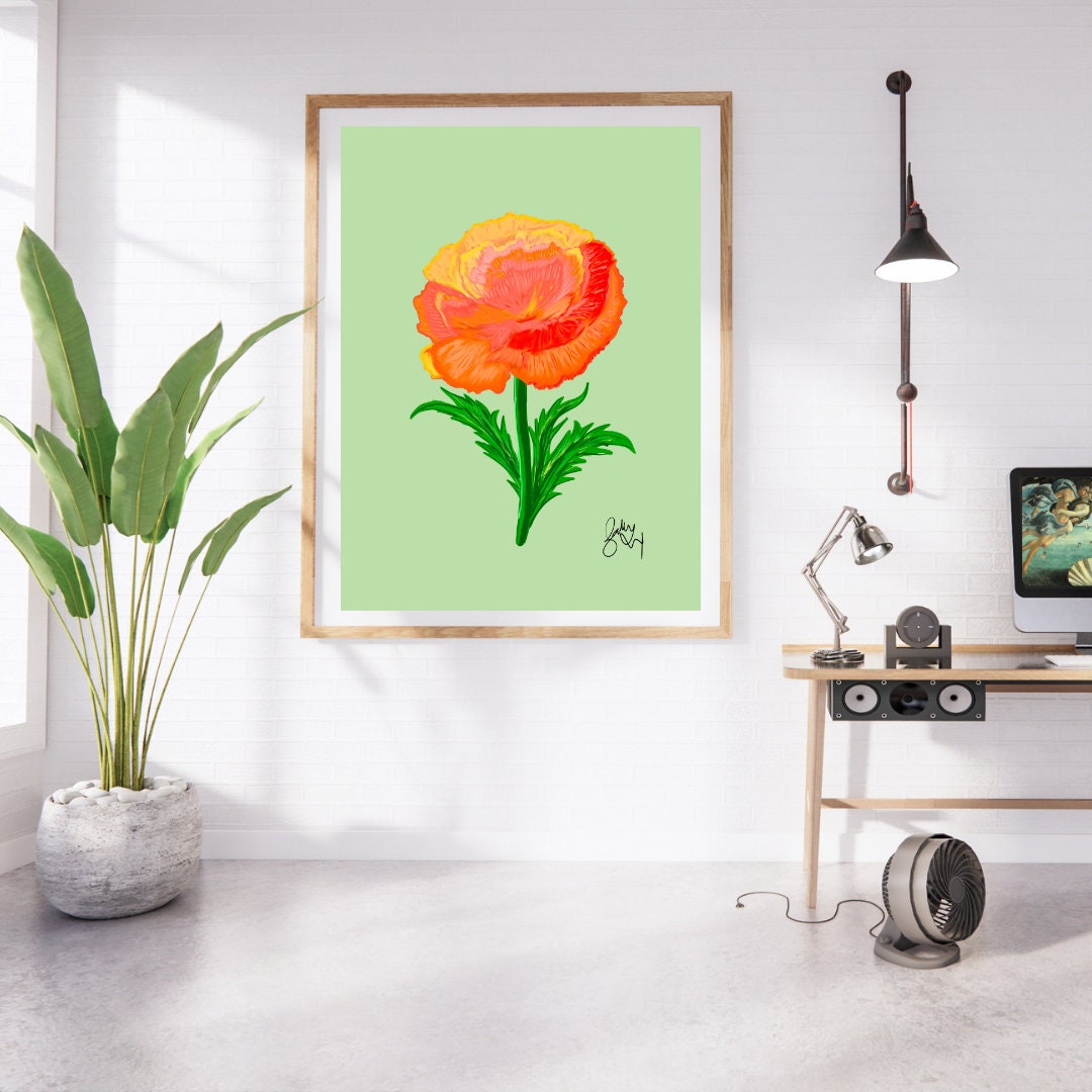 Carnation Flower Art Print