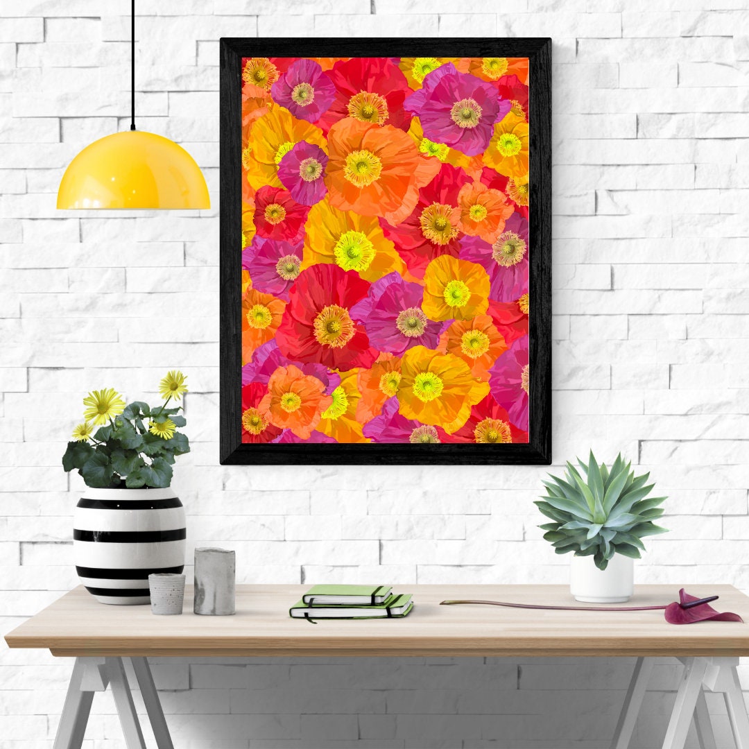Poppies Print (Yellow & Orange)
