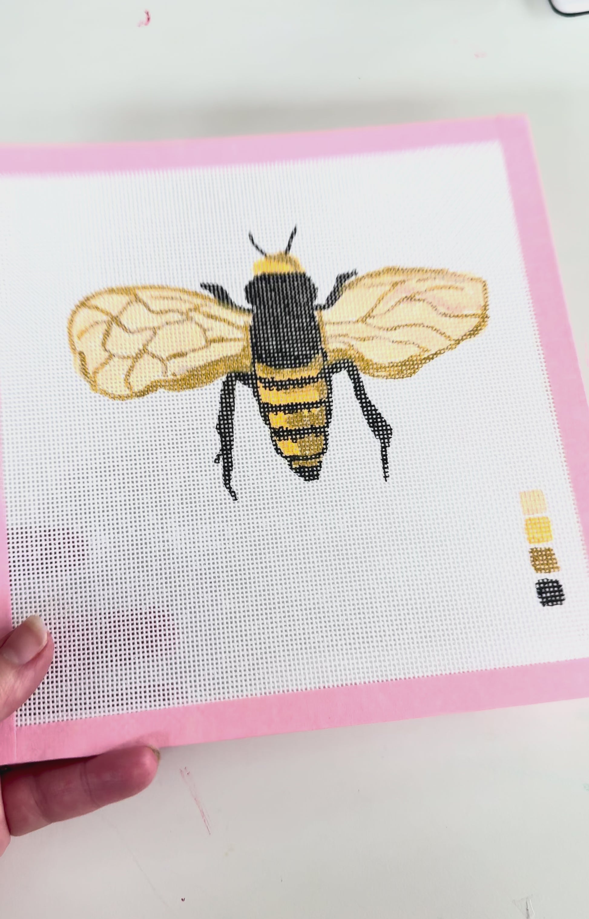Needlepoint Canvas Queen Bee